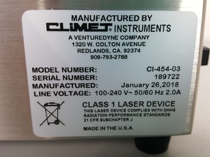 Thumbnail image of CLiMET CI-454 50 LPM Particle Counter Lab - 2018