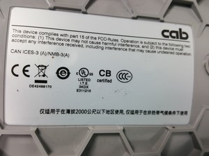 Thumbnail image of cab Series EOS1 Touchscreen Label Printer Part no. 5965102 - 2018