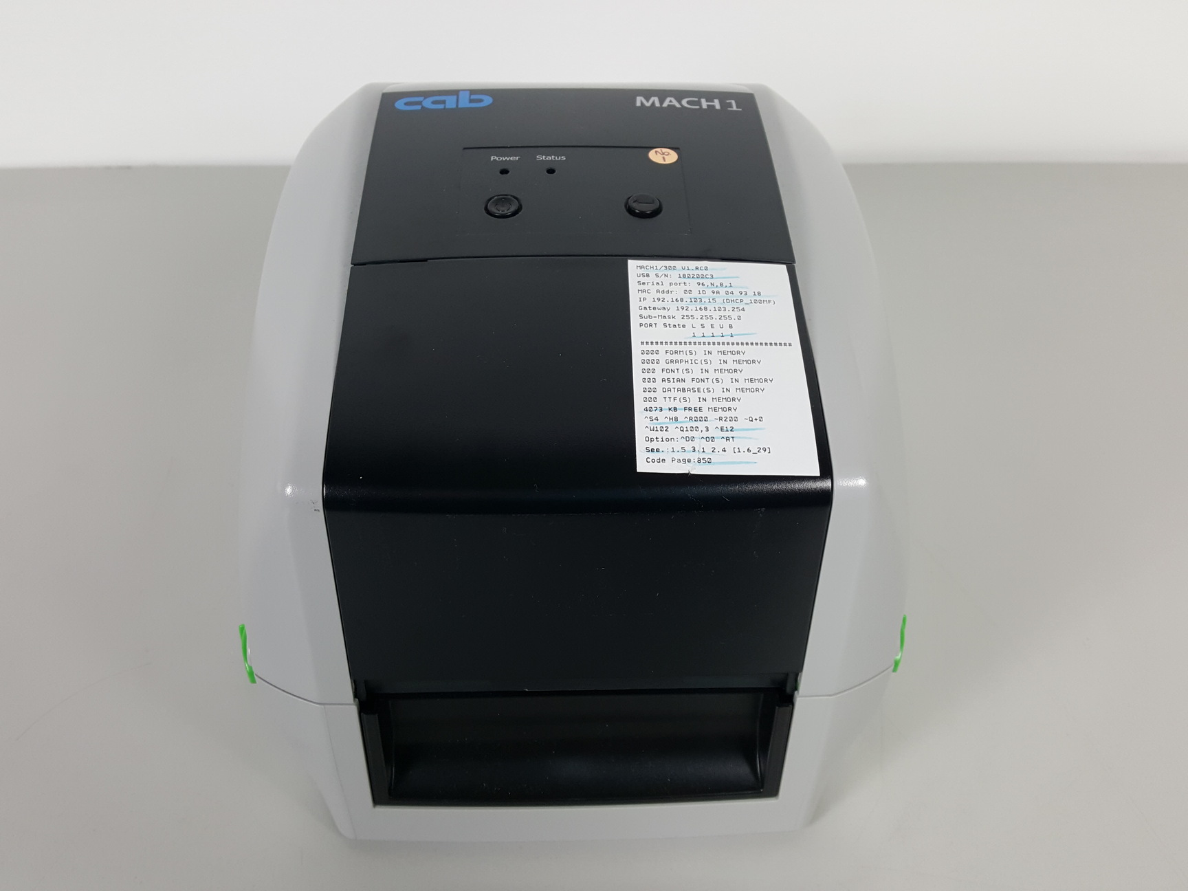 Image of CAB Mach 1 Label Printer Part no. 5430002 - 2018