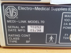 Thumbnail image of EMS Electro-Medical Supplies Medi-Link Ultrasound Model 70/72 Lab