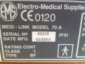 Thumbnail image of EMS Electro-Medical Supplies Medi-Link Ultrasound 70 Lab - Spares Repairs