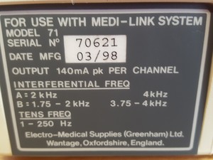 Thumbnail image of EMS Medi-Link Scanning System- Ultrasound, Shortwave, Interface, Suction 70A Lab