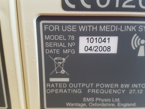 Thumbnail image of EMS Medi-Link Scanning System- Ultrasound, Shortwave, Interface, Suction 70A Lab