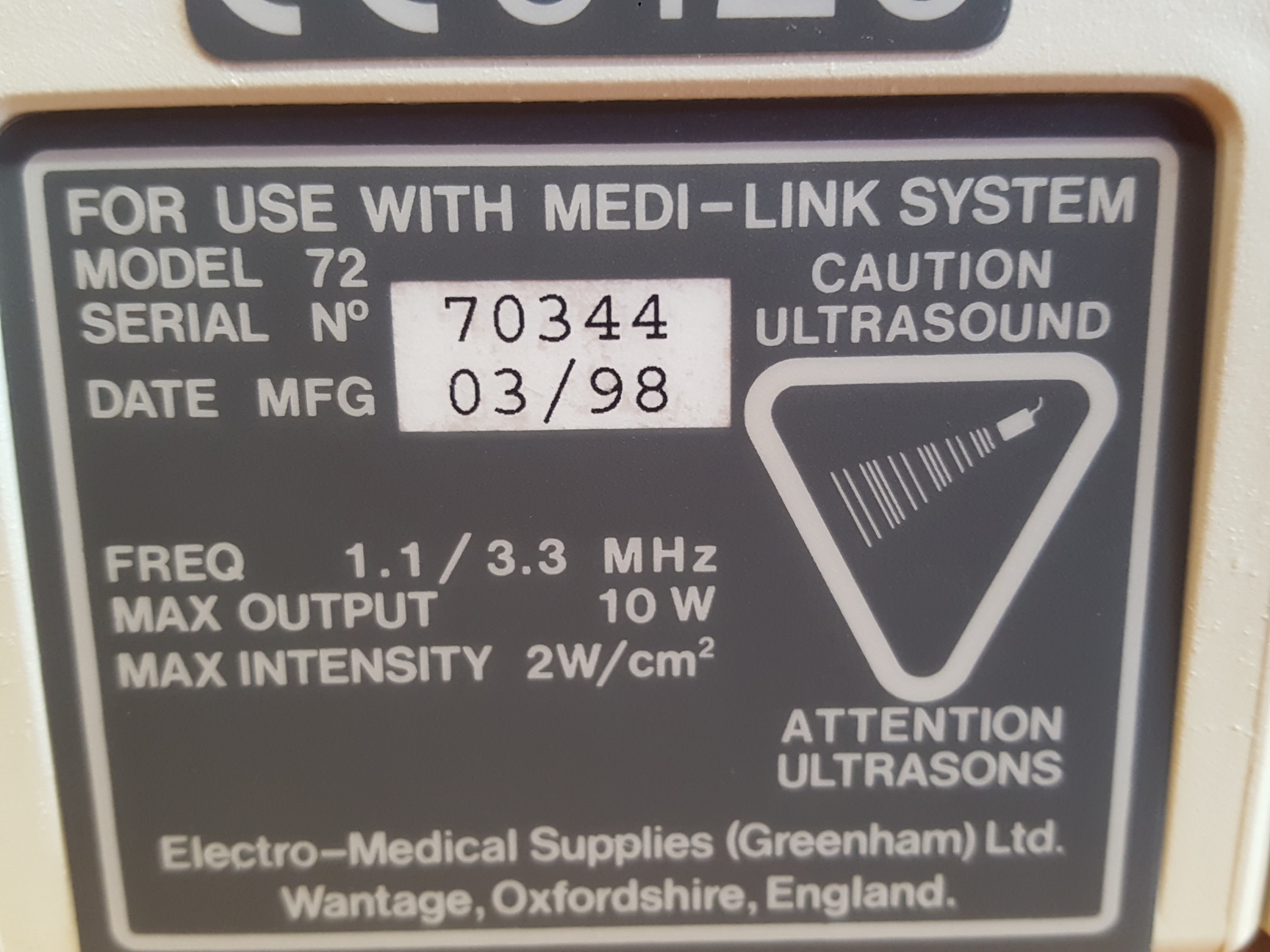 Image of EMS Medi-Link Modular Ultrasound Scanning System Models 78, 71, 72 & 70A Lab