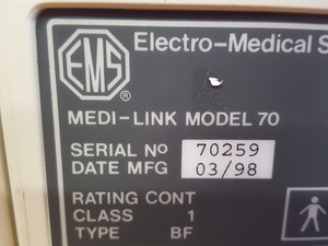 Thumbnail image of EMS Medi-Link Ultrasound Scanning System Control Module 70A EMG Suction Units 