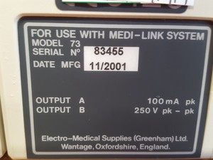 Thumbnail image of EMS Medi-Link Ultrasound Scanning System Control Module 70A EMG Suction Units 