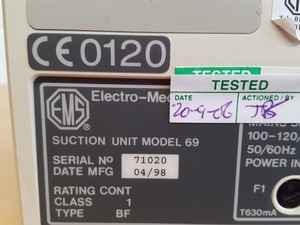 Thumbnail image of EMS Medi-Link Ultrasound Scanning System Control Module 70A EMG Suction Units 