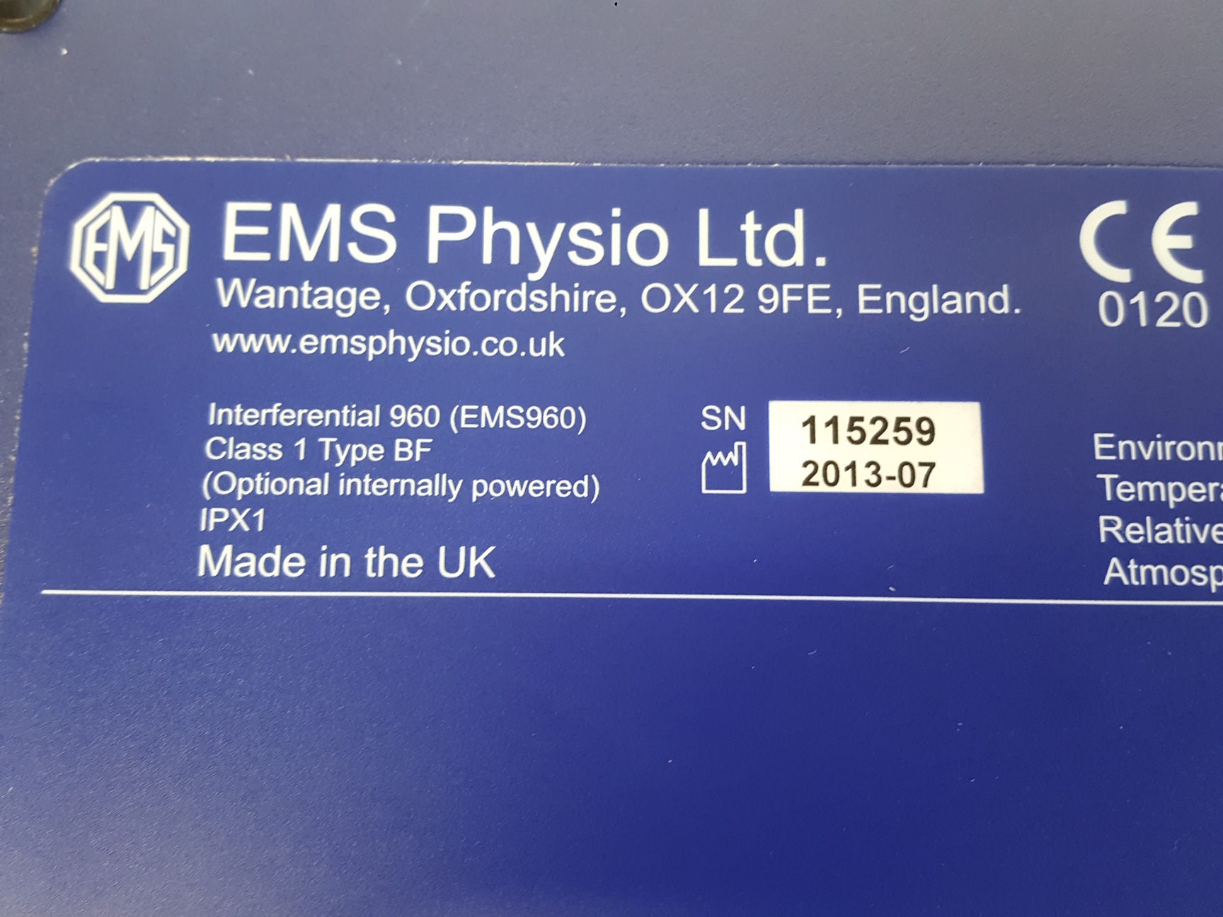 EMS Primo Interferential IFC 960 - HealthMed Distributors Inc