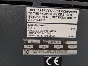 Thumbnail image of Beckman Coulter Epics XL.MCL Cell Counter Flow Cytometer 4 Colour Lab