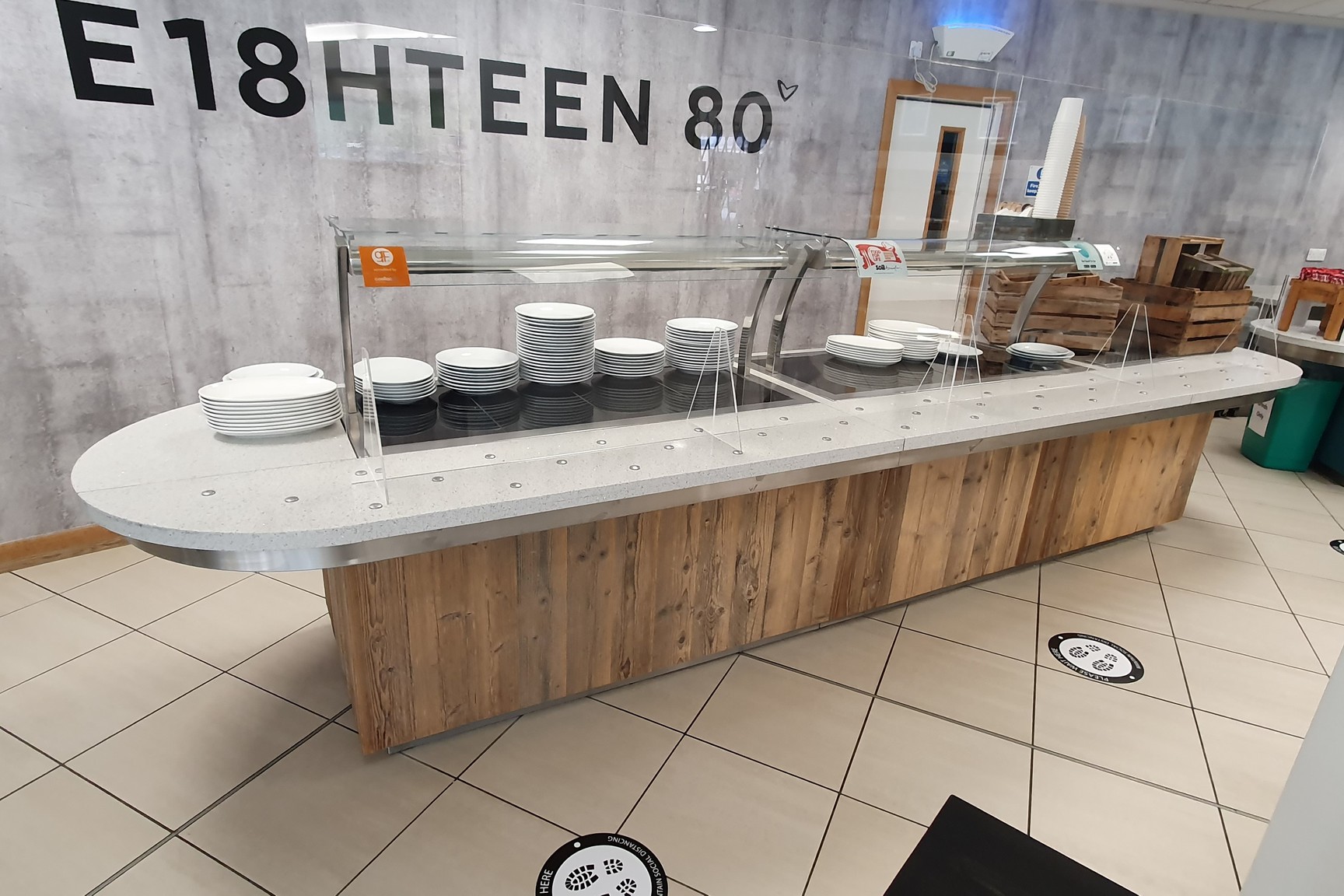 Image of Hot Food Servery Counter / Buffet Commercial Catering Equipment - Hotplates