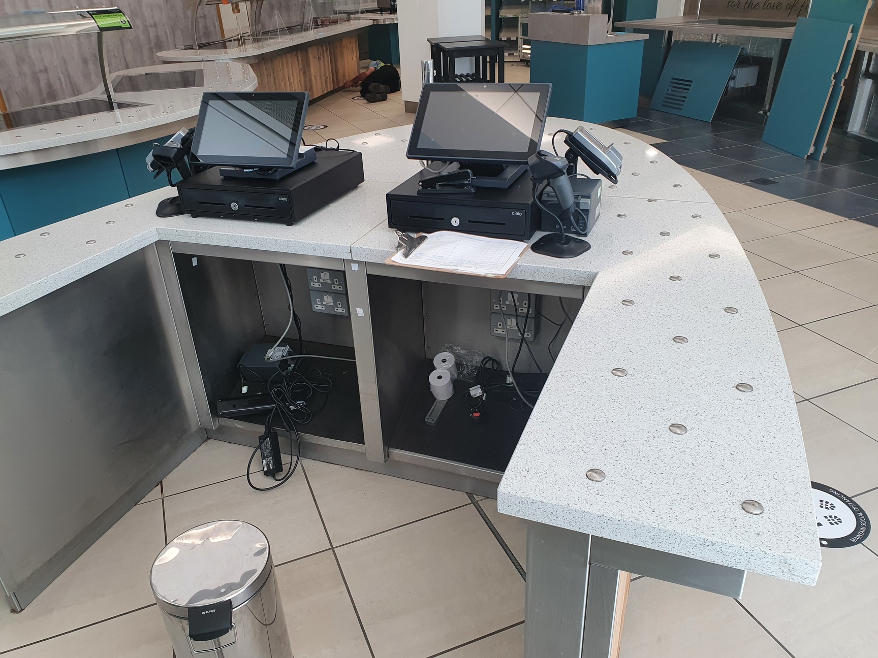 Image of Hot Food Servery Counter / Buffet Commercial Catering Equipment - Hotplates