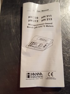 Thumbnail image of HANNA Instruments Model pH211 Microprocessor pH Meter Lab