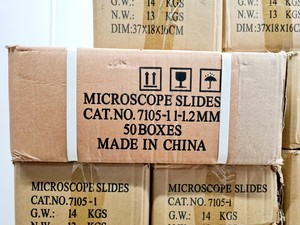 Thumbnail image of Job Lot of 78 Boxes Microscope Slides (CAT No. 7105-1) Lab