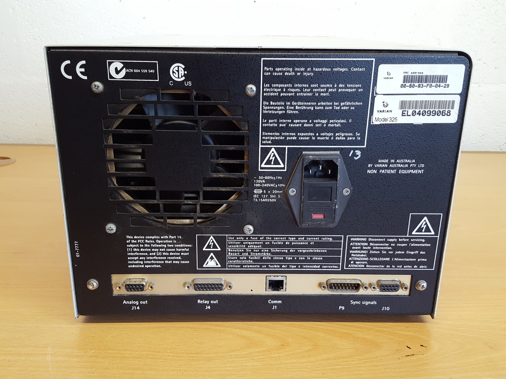 Image of Varian ProStar Model 325 UV/Vis Detector for HPLC Lab