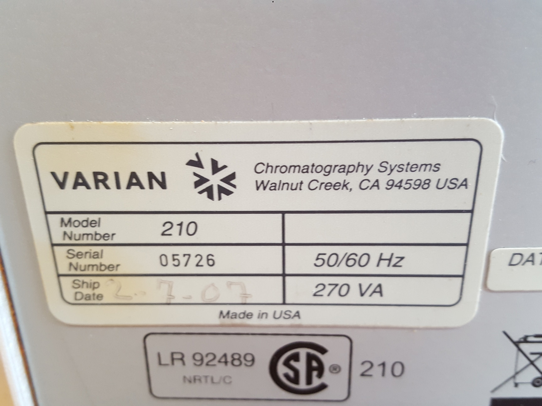Image of Varian ProStar Model 210 Solvent Delivery Module for HPLC Lab