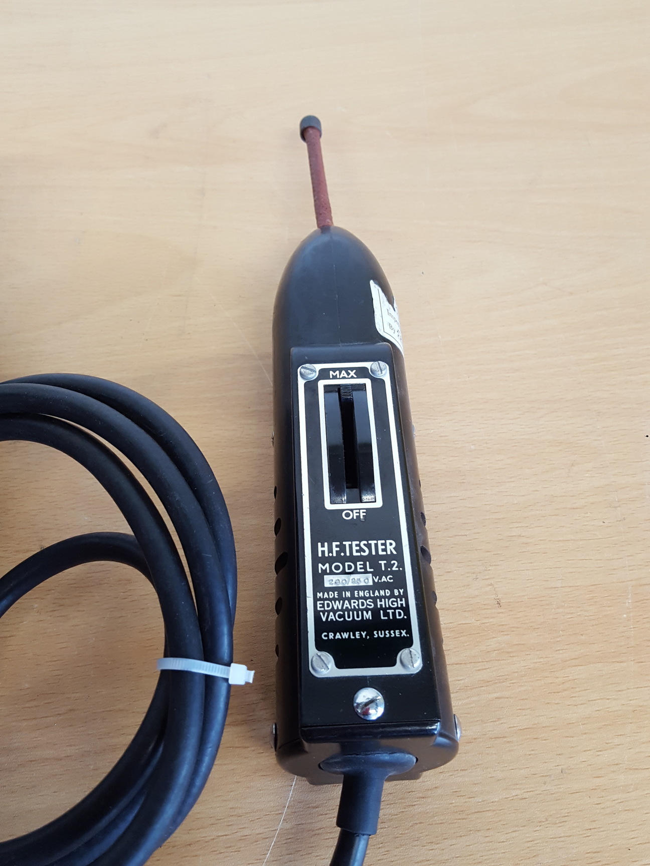 Image of Edwards High Vacuum Ltd H.F. Tester Model T.2. & H.T. Unit Type 1 Lab