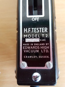 Thumbnail image of Edwards High Vacuum Ltd H.F. Tester Model T.2. & H.T. Unit Type 1 Lab