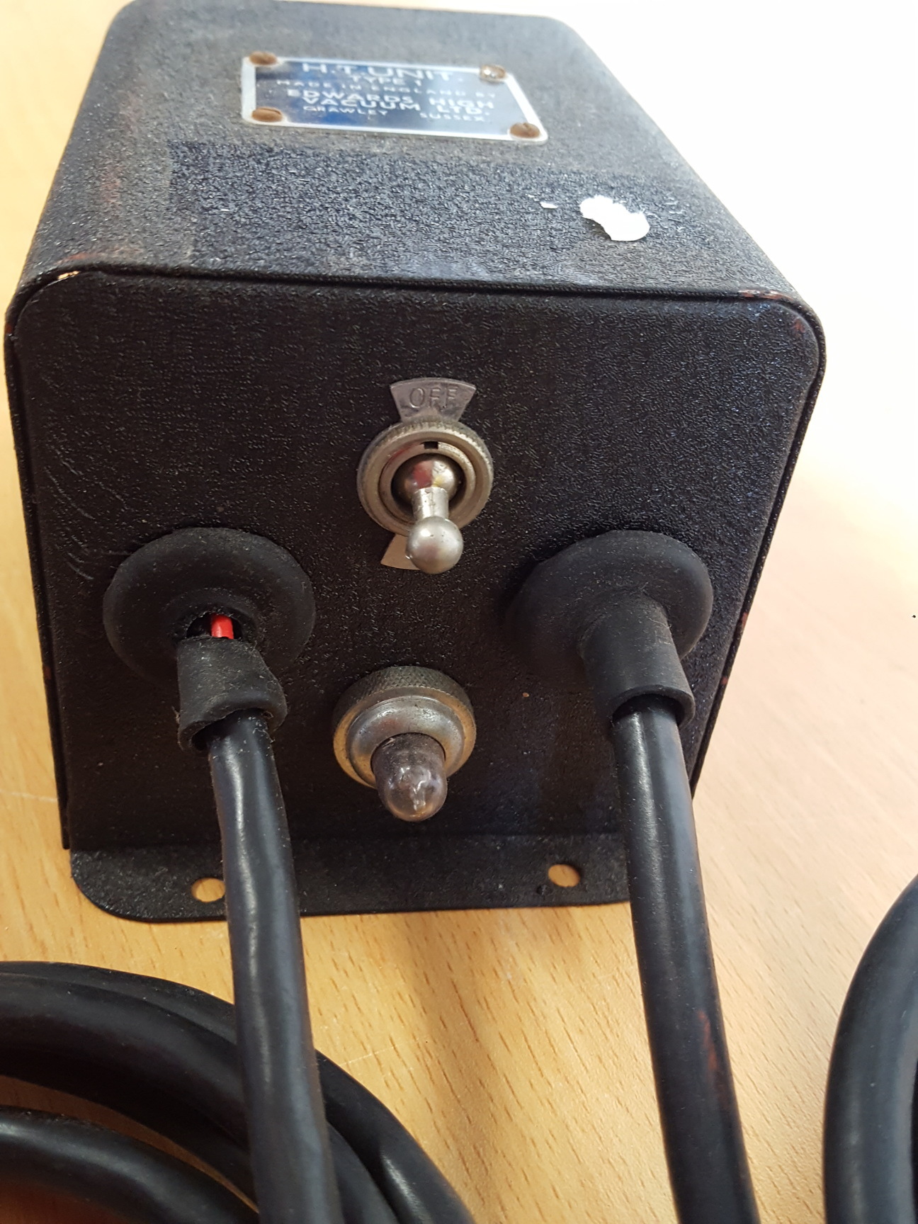 Image of Edwards High Vacuum Ltd H.F. Tester Model T.2. & H.T. Unit Type 1 Lab