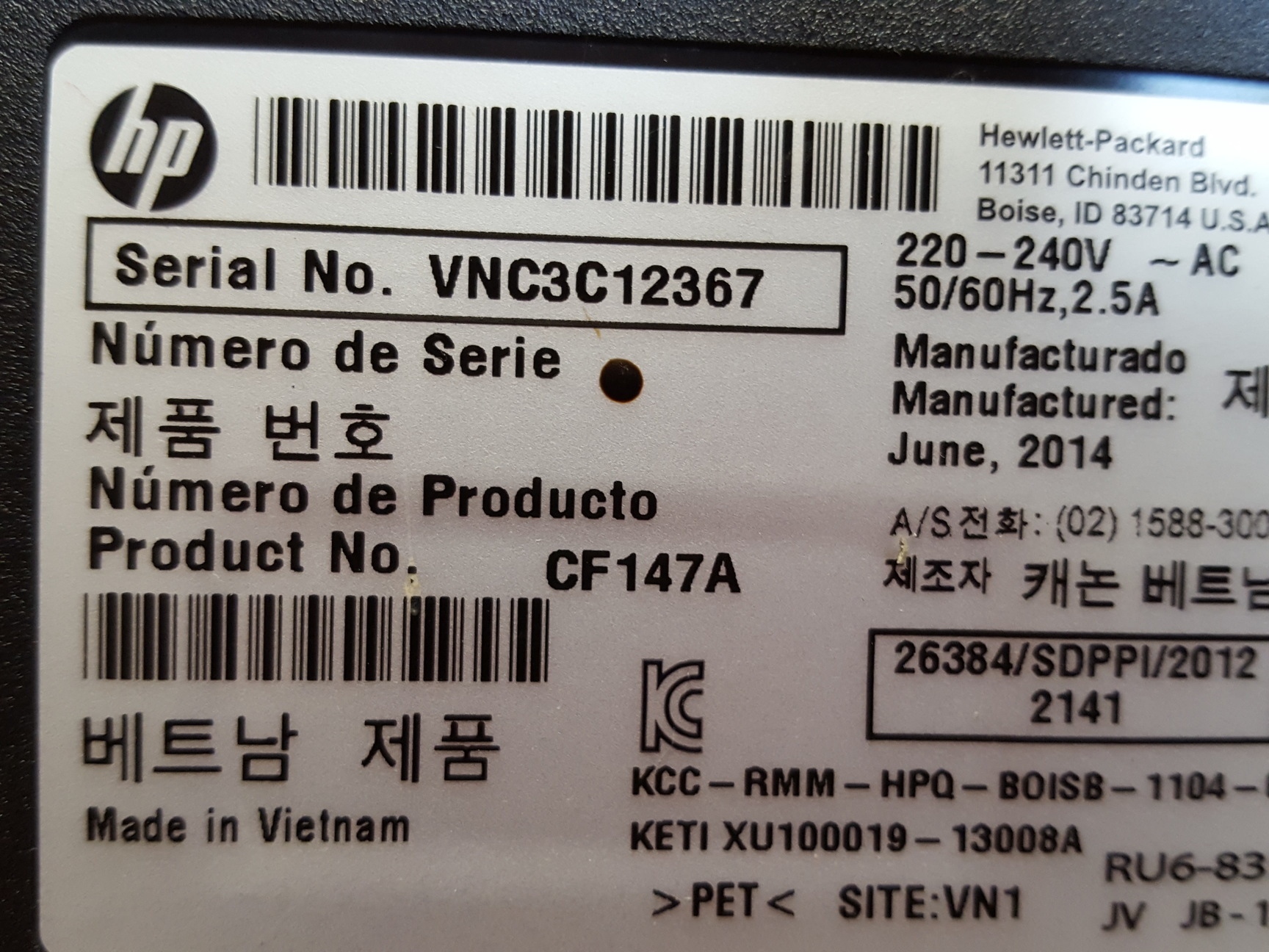 Image of HP Laser Printer Laser Pro 200 