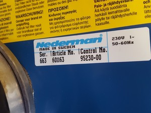 Thumbnail image of Nederman Extractor Filter Box Model 663 Dust Extraction Unit