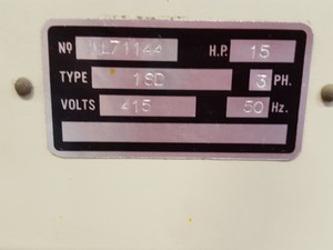 Thumbnail image of Alldays, Peacock & Co Wind Generator 1SD Fan with 15HP Motor - 330-440V