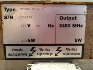 Thumbnail image of Milestone Ethos 1 Touch Control Advanced Microwave Digestor Spares or Repairs 
