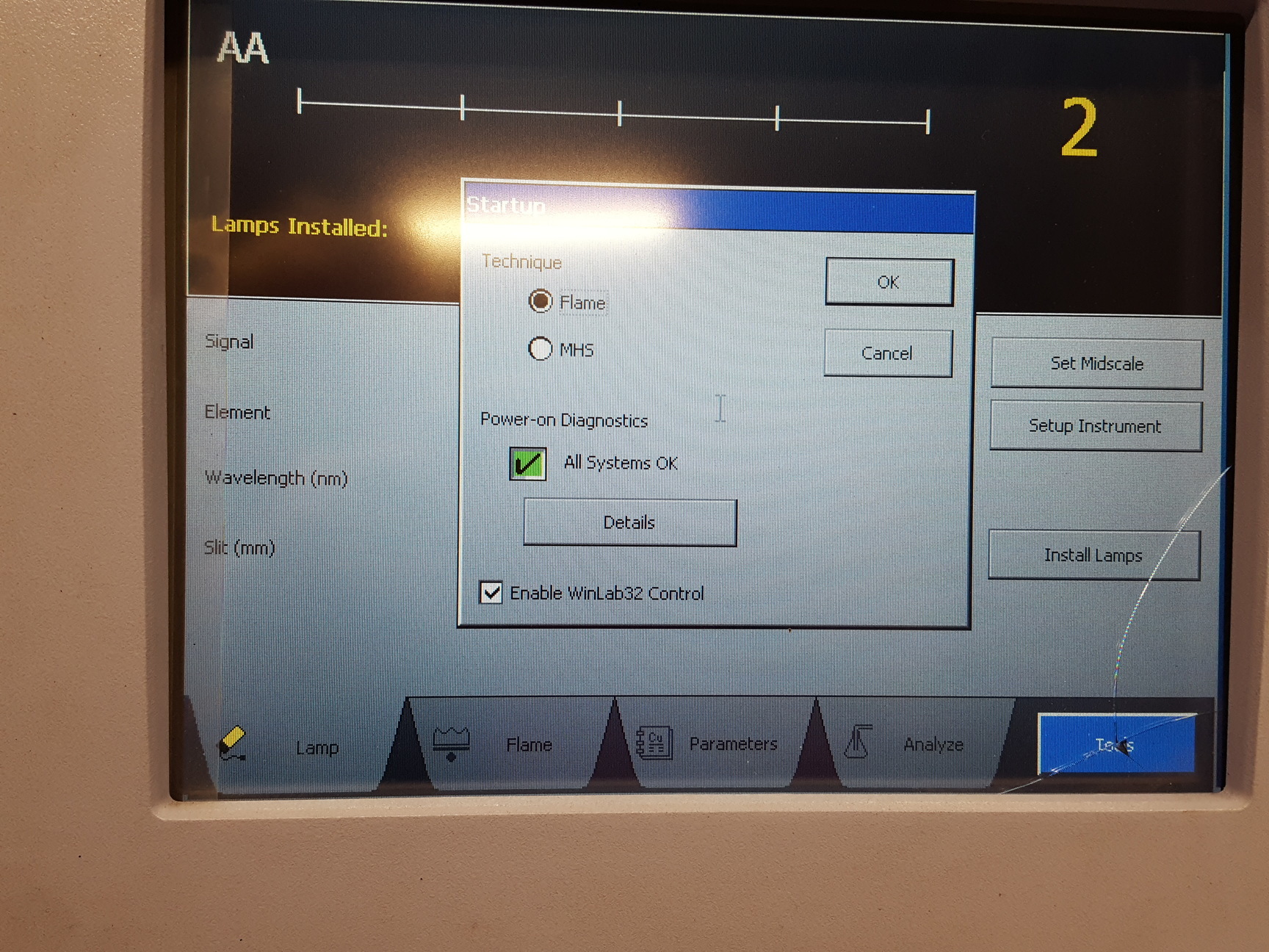 Image of Perkin Elmer AAnalyst 200 AA Atomic Absorption Spectrometer Lab