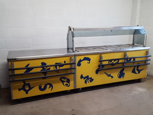Thumbnail image of Victor Bain-Marie Catering Buffet / Servery Unit with Heat Lamps & Hot Cupboard