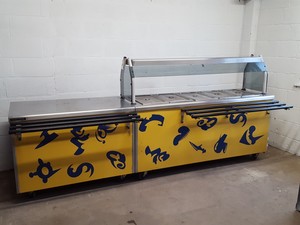 Thumbnail image of Victor Bain-Marie Catering Buffet / Servery Unit with Heat Lamps & Hot Cupboard