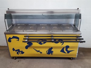 Thumbnail image of Victor Bain-Marie Catering Buffet / Servery Unit with Heat Lamps & Hot Cupboard