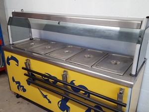 Thumbnail image of Victor Bain-Marie Catering Buffet / Servery Unit with Heat Lamps & Hot Cupboard