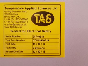 Thumbnail image of TAS Environmental Test Chamber MTCL 1000 Series 3 Lab 