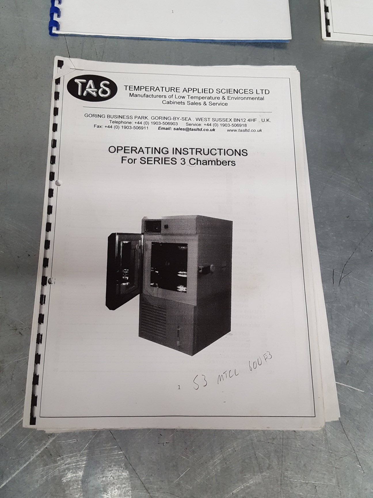 Image of TAS Environmental Test Chamber MTCL 1000 Series 3 Lab 