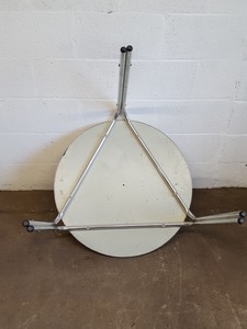Thumbnail image of 19 x Stainless Steel/MDF Cafe/Restaurant Tables (80cm Diameter ) 