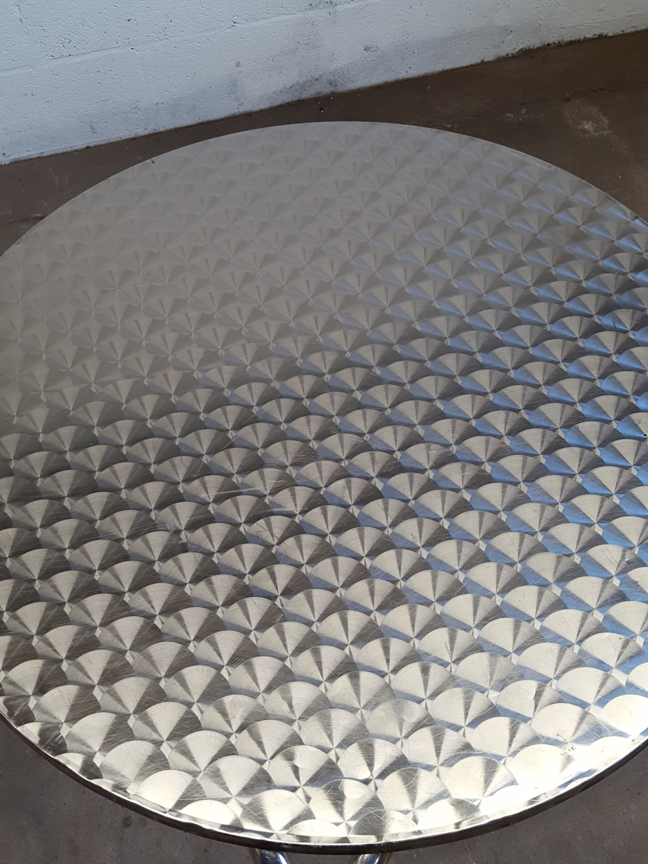 Image of 19 x Stainless Steel/MDF Cafe/Restaurant Tables (80cm Diameter ) 