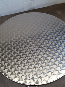 Thumbnail image of 19 x Stainless Steel/MDF Cafe/Restaurant Tables (80cm Diameter ) 