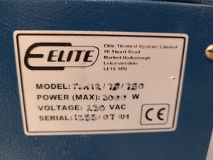 Thumbnail image of Elite Thermal Systems Single Zone Tube Furnace TSH12/75/750 Lab