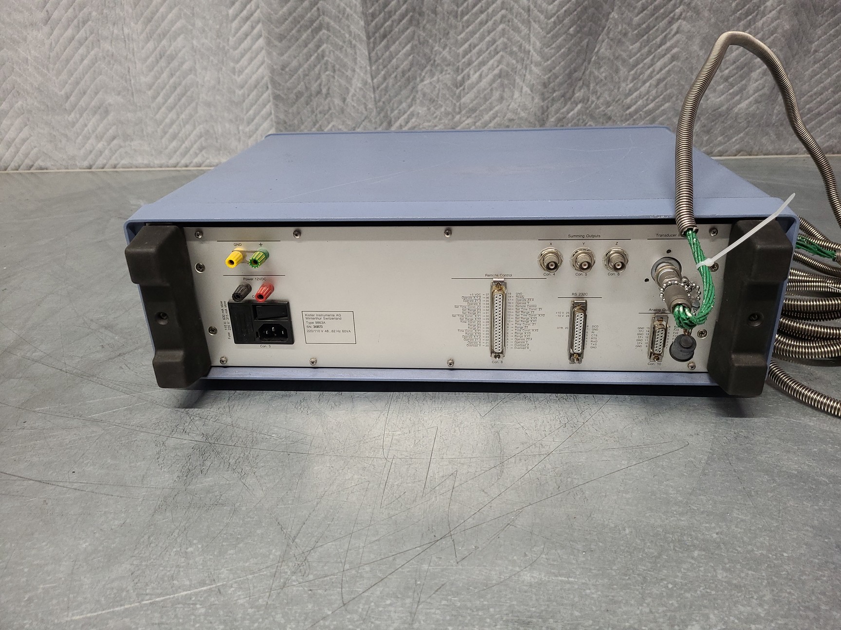 Image of Kistler 3D Biomechanics Force Plate Type 9286B &  9863A 8-Channel Unit Lab 9281B