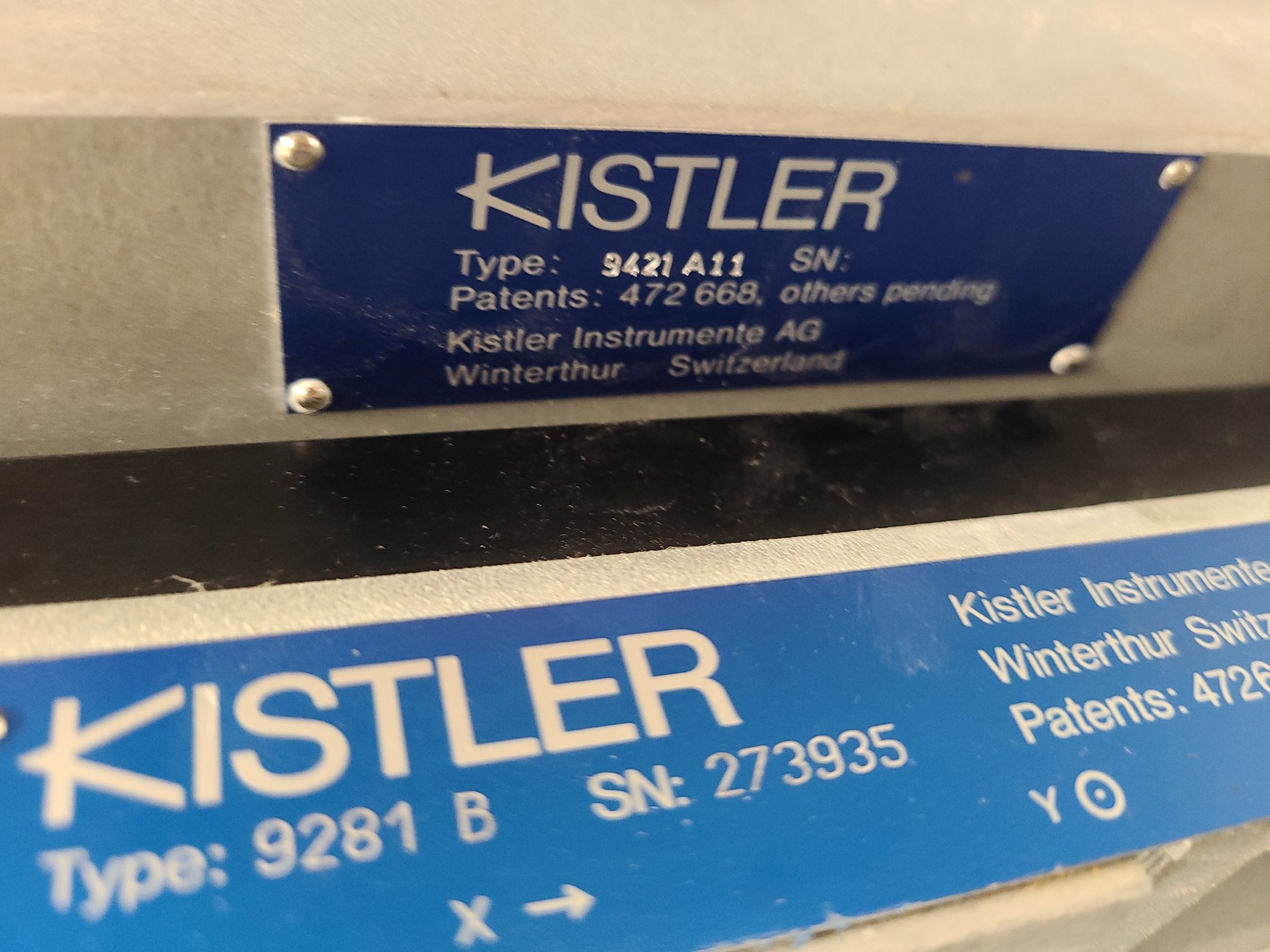 Image of Kistler 3D Biomechanics Force Plate Type 9286B &  9863A 8-Channel Unit Lab 9281B