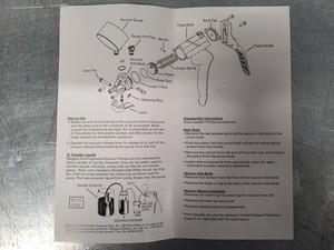 Thumbnail image of Thermo Scientific Nalgene Repairable Hand Vacuum Pump 6131-0010 Lab