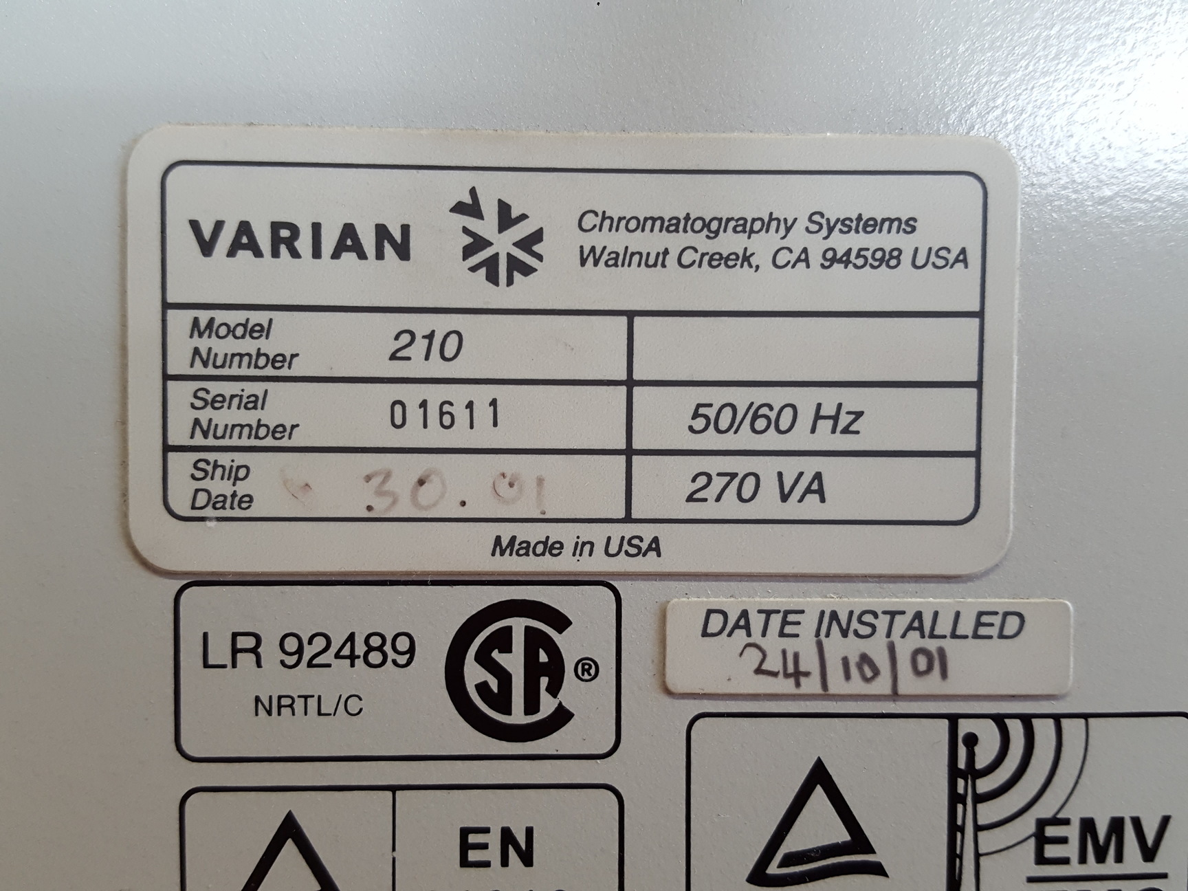 Image of Varian ProStar HPLC System - Modules 500, 210, 701, 410, 325 UV/VIS Detector Lab