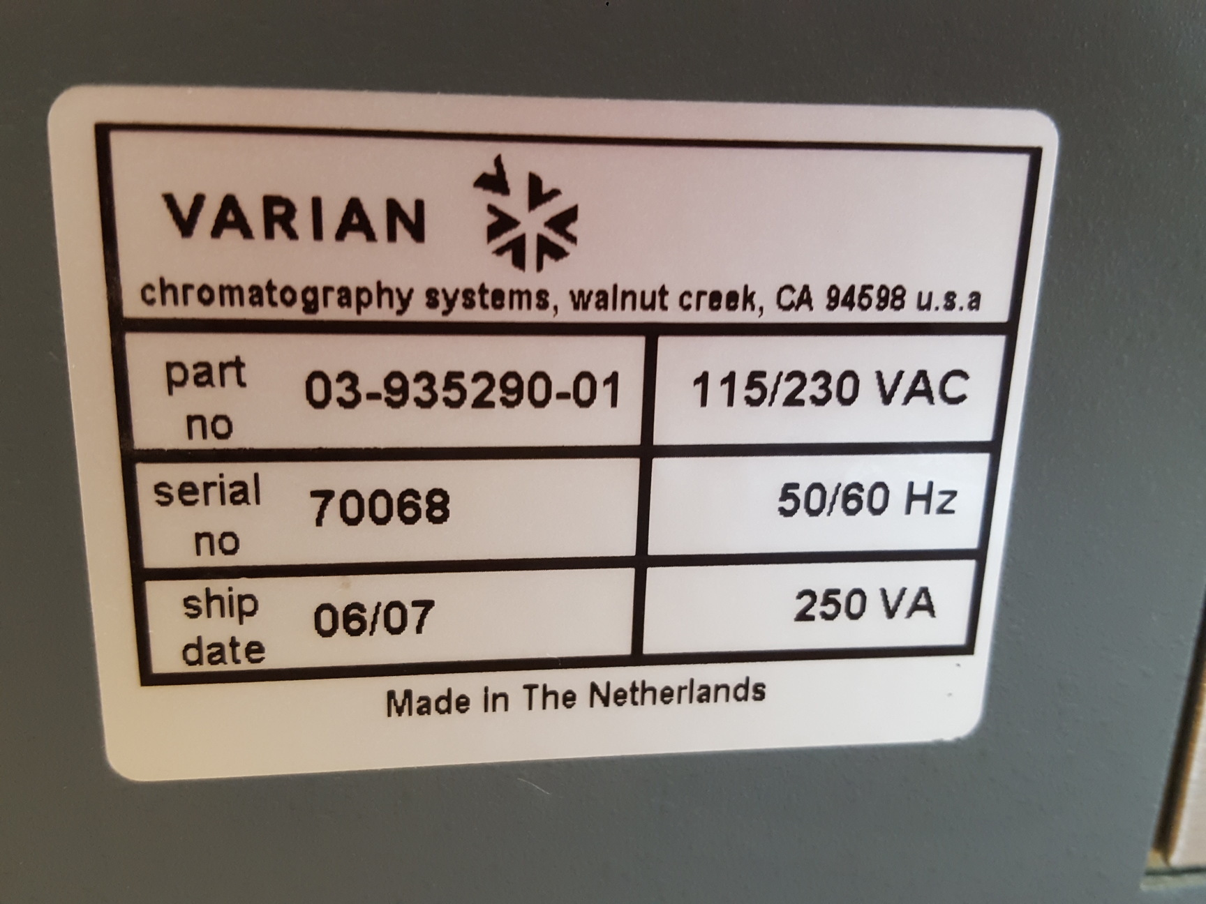 Image of Varian ProStar HPLC System - Modules 210, 701, 410, UV/VIS Detector 325, 500 Lab