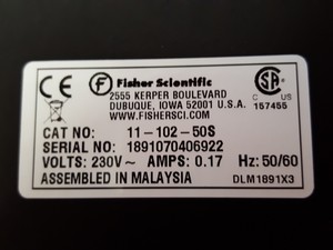 Thumbnail image of Fisher Scientific Magnetic Stirrer Cat No 11-102-50S Lab