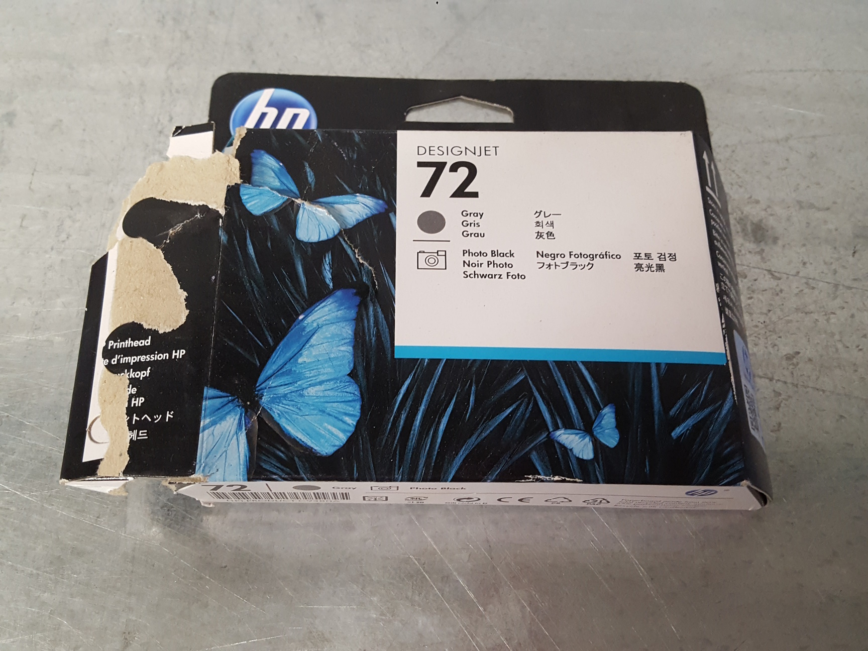 Image of Pair of HP 72 Printheads Yellow / Matte Black & Gray / Photo Black