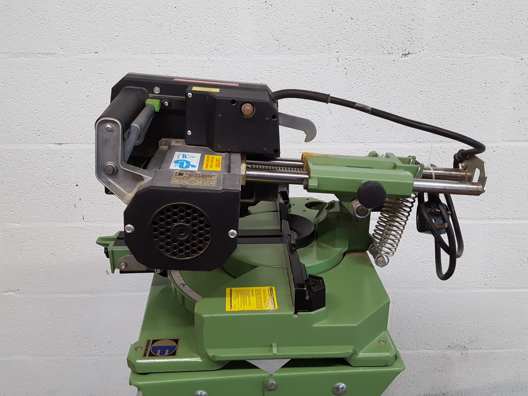 Image of Elektra Beckum 10" Sliding Cross Cut Mitre Saw Model KGS 300 with Stand