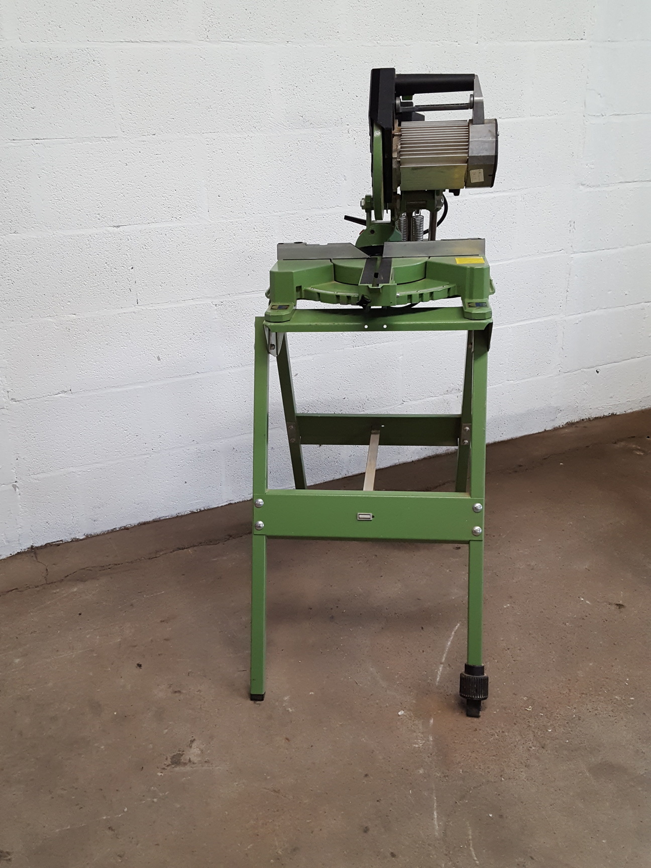 Image of Elektra Beckum 10" Sliding Cross Cut Mitre Saw Model KGS 300 with Stand