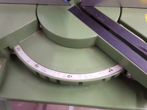 Thumbnail image of Elektra Beckum 10" Sliding Cross Cut Mitre Saw Model KGS 300 with Stand