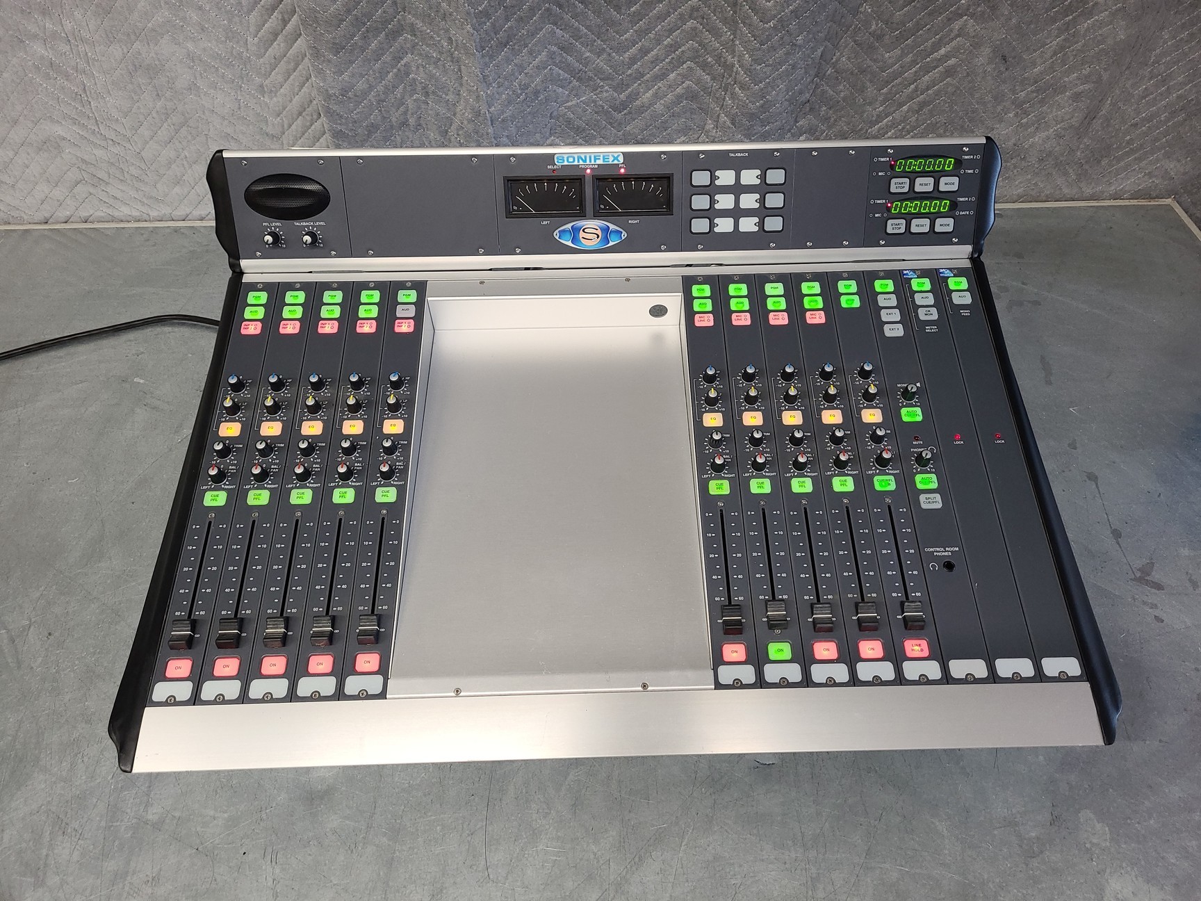 Image of Sonifex S2 Radio Broadcast Mixer Console Studio Desk with Power Supply