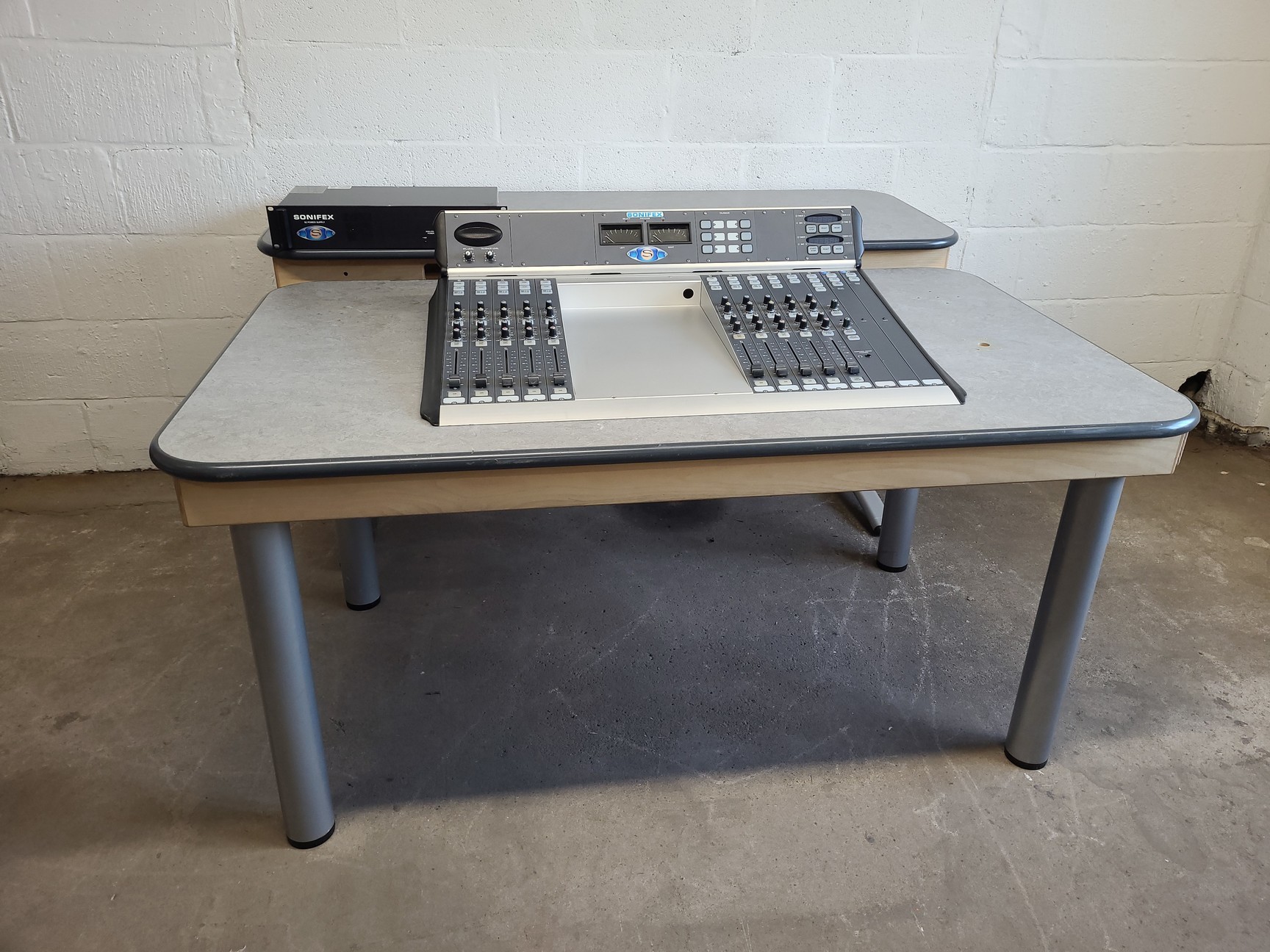 Image of Sonifex S2 Radio Broadcast Mixer Console Studio Desk with Power Supply