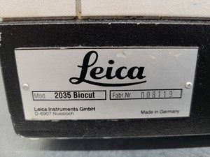 Thumbnail image of Leica Instruments RM 2035 Jung BioCut Laboratory Microtome Lab